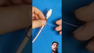how to repair a charging cable #diy #electrician #knot #shortsfeed #ifixit #diyrepair #repairguide