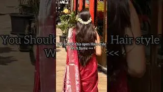 open Hair style with gajra ✨🌸 |#hair #hairstyle #trending #tutorial #gajra #shorts #yt #subscribe