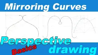 How to Mirror Curves in 2D plane I Perspective drawing Tutorials I How to draw