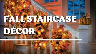 Fall Staircase D&eacute;cor Ideas Easy Fall Decorations Ideas