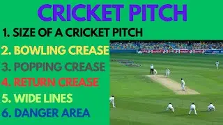 Cricket Pitch Measurement l Cricket pitch ki length kitni hoti hai l Cricket pitch markings.