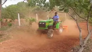 Indofarm 1026 *4WD rotavater application performance