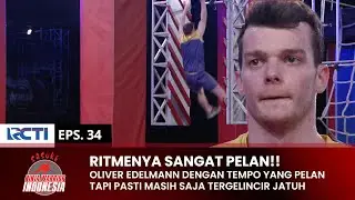 TEMPO YANG PELAN!! Oliver Edelmann Kelelahan Sampai Kelelahan | SASUKE NINJA WARRIOR | PART 4