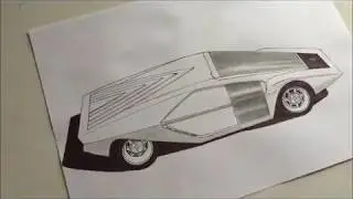 Drawing n.01 : Bertone Stratos Zero (1970)
