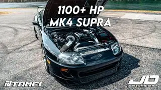 CRAZY 1100+ Horsepower MK4 Supra - Tomei Exhaust Install and Sounds
