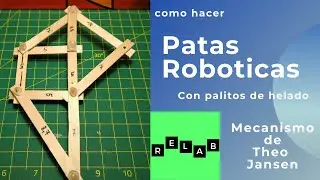 Patas rob&oacute;ticas mecanismo Theo Jansen