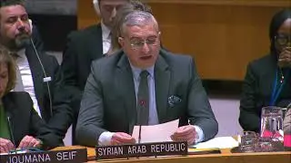 بيان السفير قصي الضحاك في جلسة مجلس الأمن حول الشأنين 
