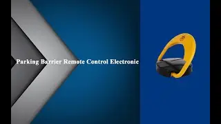 Anti-parking barrier with wireless remote control.