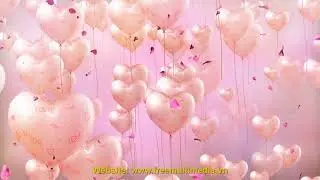 Balloon Heart Video Background HD
