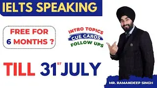 Ielts Speaking Intro | Cue Cards | Follow Ups #FREE for 6 Months