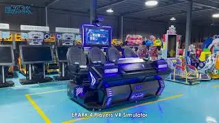 EPARK 4 Players VR Simulator 9d Cinema Virtual Reality Motion Chair Flight Simulator Equipment