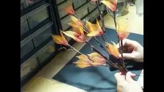 Skeleton Leaves Flower Tutorial