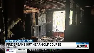 Chatham Co. Fire responds to house fire, 1 firefighter taken to hospital