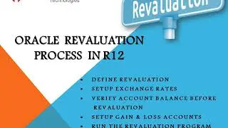 Oracle  Revaluation Process and Setup in EBS R12