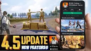 BGMI NEW UPDATE 4.5 - NEW FEATURES, PATCH NOTES, RELEASE DATE & MORE