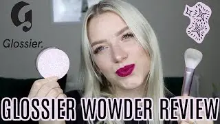 GLOSSIER WOWDER REVIEW & DEMO & FIRST IMPRESSIONS | KendraCus