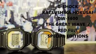 G-Shock Katsushika Hokusai Dual DW-5600 Unboxings