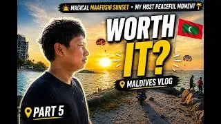 MALDIVES Travel Vlog Part 5: Magical Maafushi Sunset &mdash; My Most Peaceful Moment in the Maldives 🌅✨