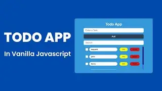 Create A Todo List With Vanilla JavaScript