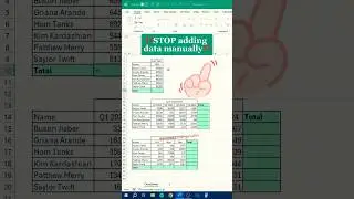 Auto Sum in Excel‼️ #shorts #autosum #computer #excel
