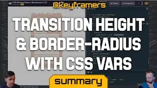 Transition Height & Border Radius with FLIP CSS Variables! | SUMMARY from @keyframers 3.13.1