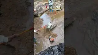 Outdoor mining and gold panning chute#Outdoor treasure hunt#Gold panning#Small gold pannin