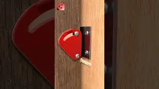 #gheocom Sliding Barn-style Door Lock &ndash; Simple & Effective! #shorts