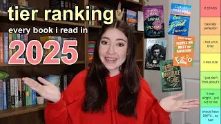 tier ranking EVERY book i read in 2025 📚 yearly reading wrap up! 🥳