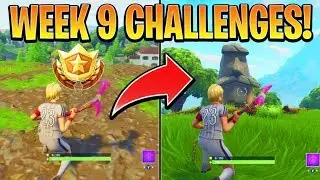 Fortnite ALL WEEK 9 CHALLENGES GUIDE! &ndash; STONE HEADS Locations, Treasure MAP (Battle Royale Season 5)