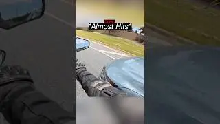 Biker Almost GETS HIT By Stupid Driver 😳🤬 @Avtomat-c8k