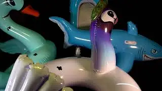 Deflating Inflatable Peacock part 2