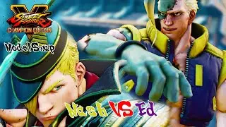 Nash VS Ed: Street Fighter 5 Model Swap Mods Gameplay (PC MODS)