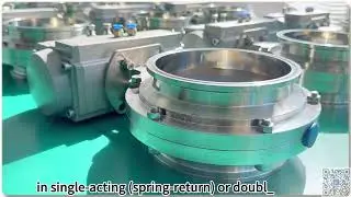 Stainless Hygienic  Pneumatic Triclamp Butterfly valve