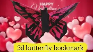 how to make 3d butterfly paper craft | butterfly origami | bookmark butterfly #butterfly#papercraft