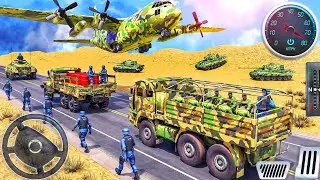 Army Cargo Truck Simulator 3D - US Airplane Vehicle Transporter Truck Driving - Android GamePlay #2