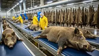 Inside the Wild-Boar Leather Factory: From Farm to Heavy-Duty Luxury Goods | Full Process