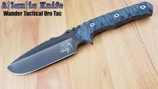 WANDER TACTICAL BLACK URO TAC MICARTA D2 FIXED BLADE KNIFE 09