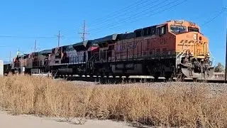 BNSF 5761 with Feromex 4025 2nd Out on a Manifest Train SB!