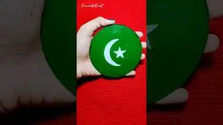 Pakistani Flag || Easy Acrylic Painting #ytshorts#art #painting #acrylicpainting #pakflag#pakistan