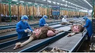 Inside the Ostrich Tanning Factory &ndash; (Full Process) How Luxury Watch Straps Are Made