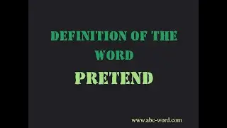 Definition of the word 