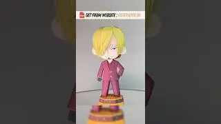 🍳 Sanji made from Paper 3D Paper Art #onepiece #anime #fyp #cute