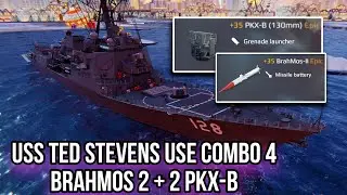 USS TED STEVENS use spam missile build Brahmos 2 + PKX-B Modern Warships