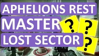 Destiny 2 | Master Lost Sector Aphelions Rest | Exotic Legs Armor | Master Lost Sector Today