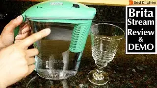 Brita Large 10 Cup Stream Filter as You Pour Water Pitcher Review and Demo