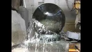 Garden stone ball water feature