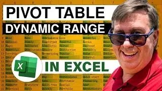 Excel - Dynamic Range for a Pivot Table - Episode 1748
