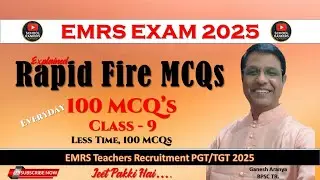 EMRS Rapid Fire 100 MCQ Set- 9| Pattern Based MCQs with Answers |Full Explanation in Hindi & English