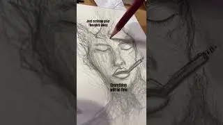 Scribble #scribble #abstractdrawing #drawingtechniques, #satisfyingdrawing