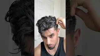 How to style the messy slickback🔥 #hair #hairstyle #haircut #barber